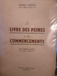 Le livres des peines et des commencements