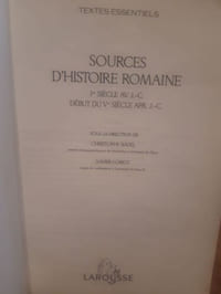 Sources d'Histoire Romaine