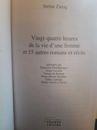 Vingt quatre heures dans la vie d'une femme et 15 autres romans et récits