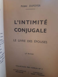 L'intimité conjugale, le livre des épouses
