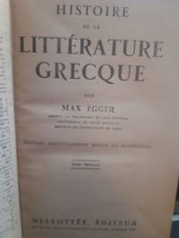 Histoire de la littérature grecque