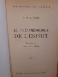 La phénoménologie de l'esprit