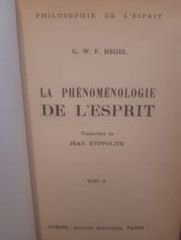 La phénoménologie de l'esprit