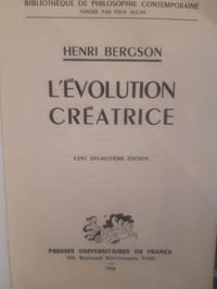 L'évolution créatrice