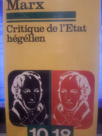 Critique de l'Etat hégélien