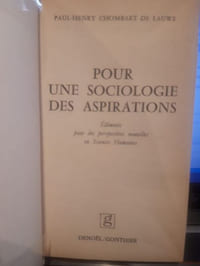 Pour une sociologie des aspirations