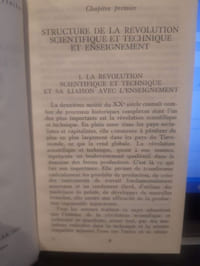 La révolution scientifique et technique et la révolution dans l'enseignement