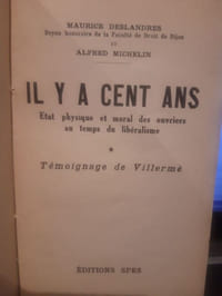 Etat physique et moral des ouvriers au temps du libéralisme