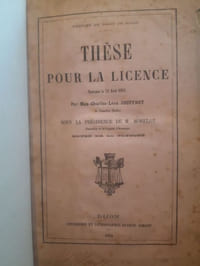 Thèse pour la licence