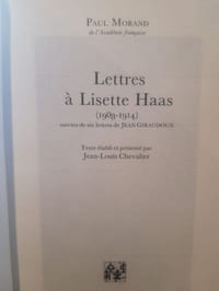 Lettres à Lisette Haas (1908-1914)