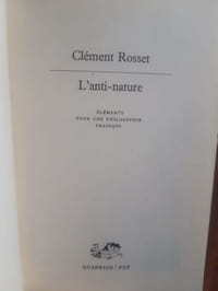 L'anti-nature.