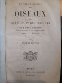 Histoire naturelle des oiseaux, des reptiles et des poissons