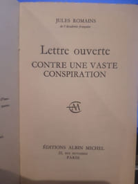 Lettre ouverte contre une vaste conspiration