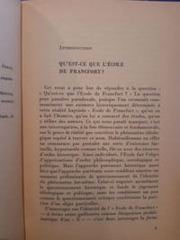L'école de Francfort