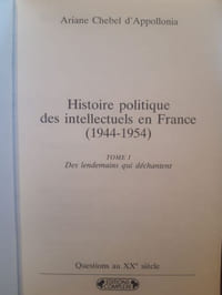 Histoire politique des intellectuels en France 1944-1954