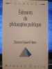 Eléments de philosophie politique. Goyard-Fabre, Simone.