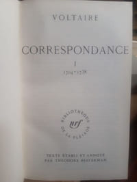 Correspondances (manquent les tomes de 9 à 13)
