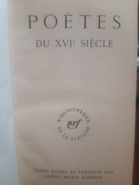 poètes du XVIè siècle
