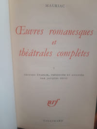 Oeuvres romanesques et théâtrales complétes T 1 & 2