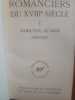 Romanciers du XVIIIe siècle . collectif