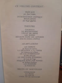 Théâtre, récits nouvelles