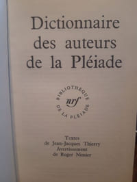 Dictionnaire des auteurs de la Pleiade