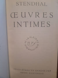 Oeuvres intimes