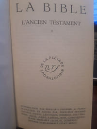 La Bible (Ancien et Nouveau Testament )
