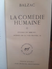 La comédie humaine (manque les 2 derniers tomes)
