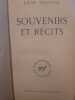 Souvenirs et récits. Tolstoï, Léon.