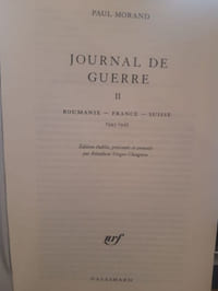 Journal de guerre Londres-Vichy-Paris 1939-1943