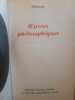 Oeuvres philosophiques. Diderot, Denis.