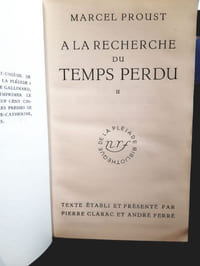 A la recherche du temps perdu tome II