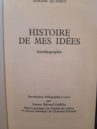 Histoire de mes idées