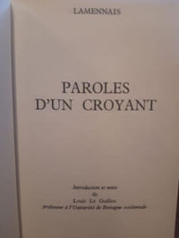 Paroles d'un croyant