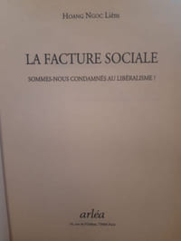 La facture sociale, sommes nous condamnés au libéralisme ?