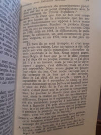 Entretiens avec Allende sur la situation au Chili