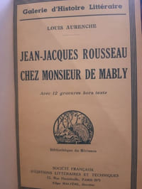 Jean-Jacques Rousseau chez M. de Mably