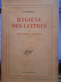 Hygiène des lettres