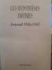 Les hypothèses infinies. Journal de 1936 à 1962.. Memmi, Albert.