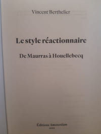 Le style réactionnaire