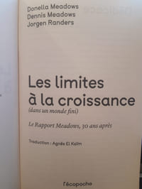 Les limites à la croissance (dans un monde fini)