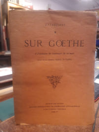 Entretiens sur Goethe