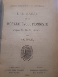 Les bases de la morale évolutionniste