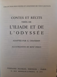 Contes et récits tirés de l'Iliade et de l'Odyssée