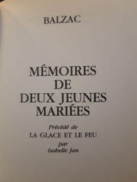 Mémoires de deux jeunes mariées