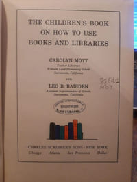 The children's book on how to use Books and Libraries