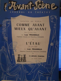 Avant-scène: Comme avant mieux qu'avant