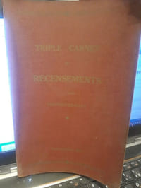 Triple carnet de recensement