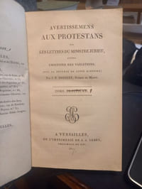 Oeuvres De Bossuet, évèque de meaux, revues sur les manuscrits originaux, et les éditions les plus corrects. tome XXI: Premier avertissement aux protestans sur les lettres du ministre Jurieu contre l'histoire des variations.